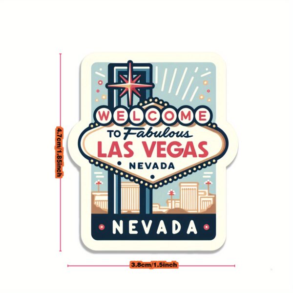 50pcs USA Landmarks Stickers - Waterproof, Reusable Architectural Pattern Decals made of PET - English Text - for Laptops, Phones, Water Bottles - Travel Decor, DIY Projects - Image 3