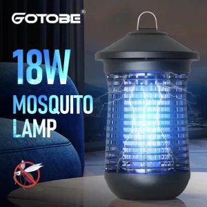 6W/18W UV Bulb Electric Shock Mosquito Killer Lamp 365nm Light Control Fly Trap Flies Insect Killer Bug Zapper Mosquito Lights -